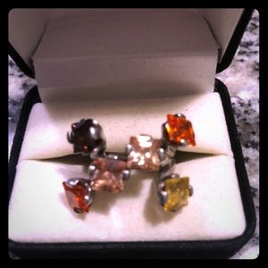 Multi color topaz ring